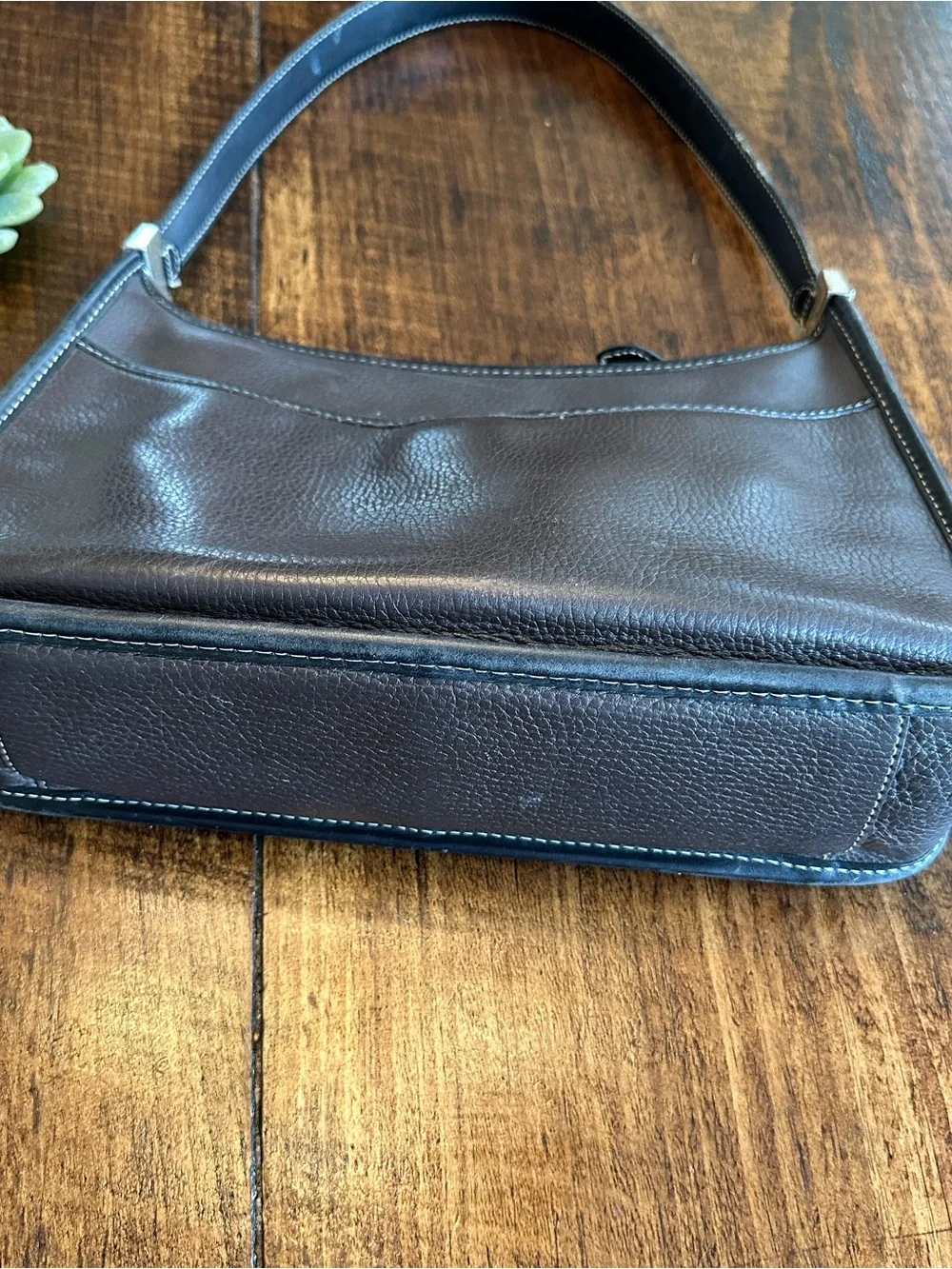 Brighton | VTG Y2K Western Two-Tone Leather Shoulder Bag
